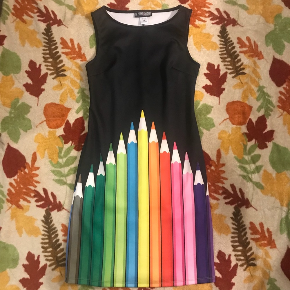 Adorable Artsy Colored Pencil Dress